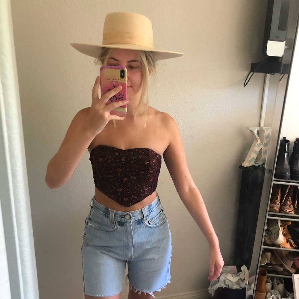 Urban Outfitters Floral Tube Top